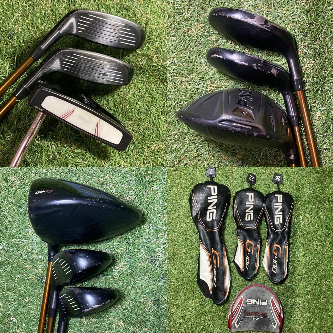PING G400 ピンクラブセット PING G400 iアイアン メンズクラブ12点セット ピン - メルカリ