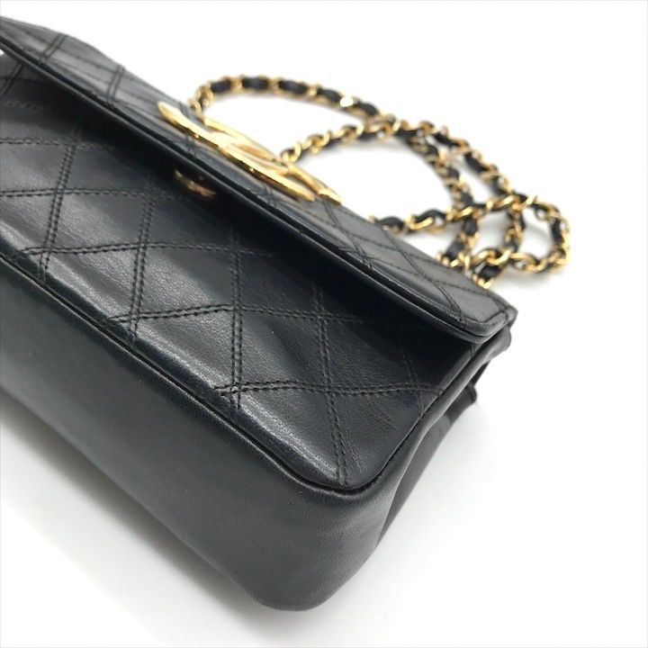 良品 CHANEL シャネル ミニ ビコローレ デカココマーク チェーン  