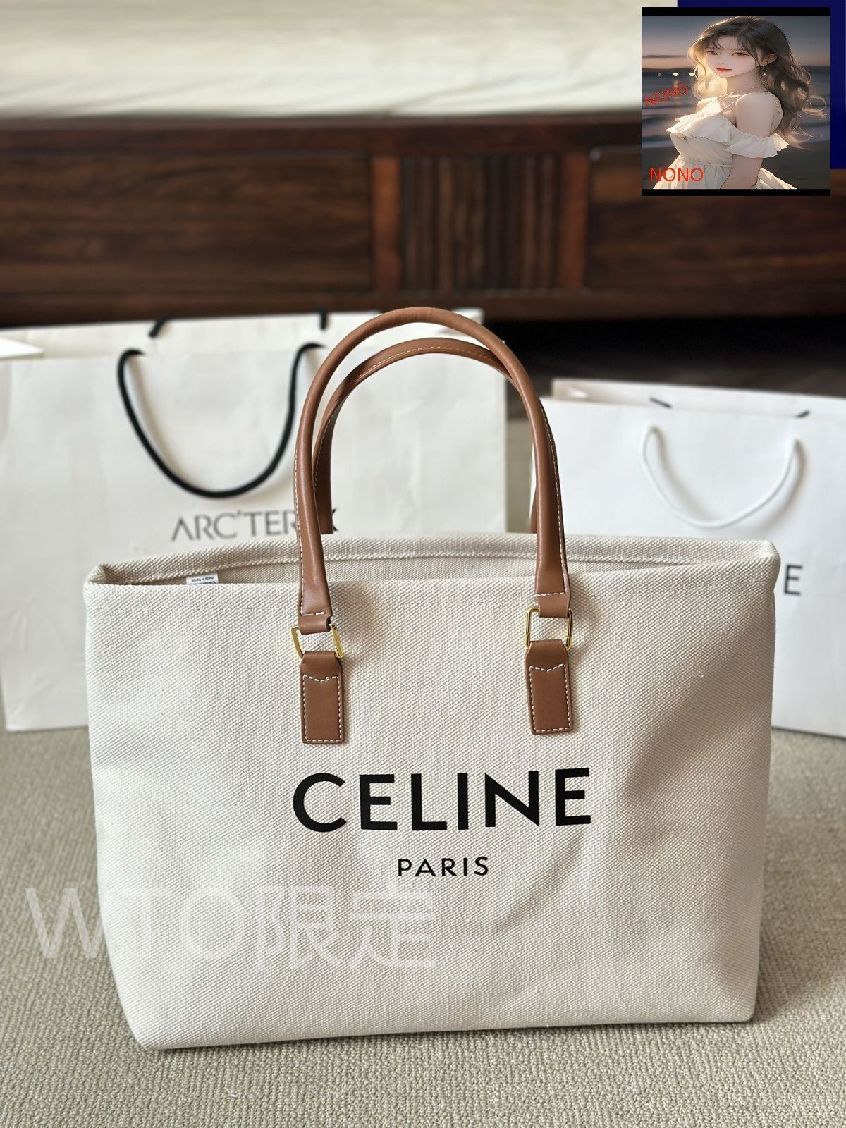 Celine] キャンバス ショッピングトートバッグ - リサ着用モデル