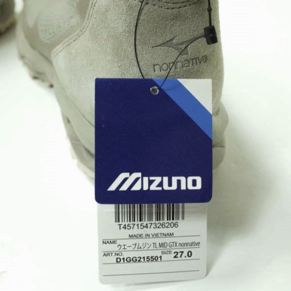 Mizuno x nonnative ミズノ ノンネイティブ 23SS 別注 WAVE MUJIN TL MID GTX D1GG215501  US9(27cm) Vintage Khaki GORE-TEX スニーカー シューズ g12175 - メルカリ