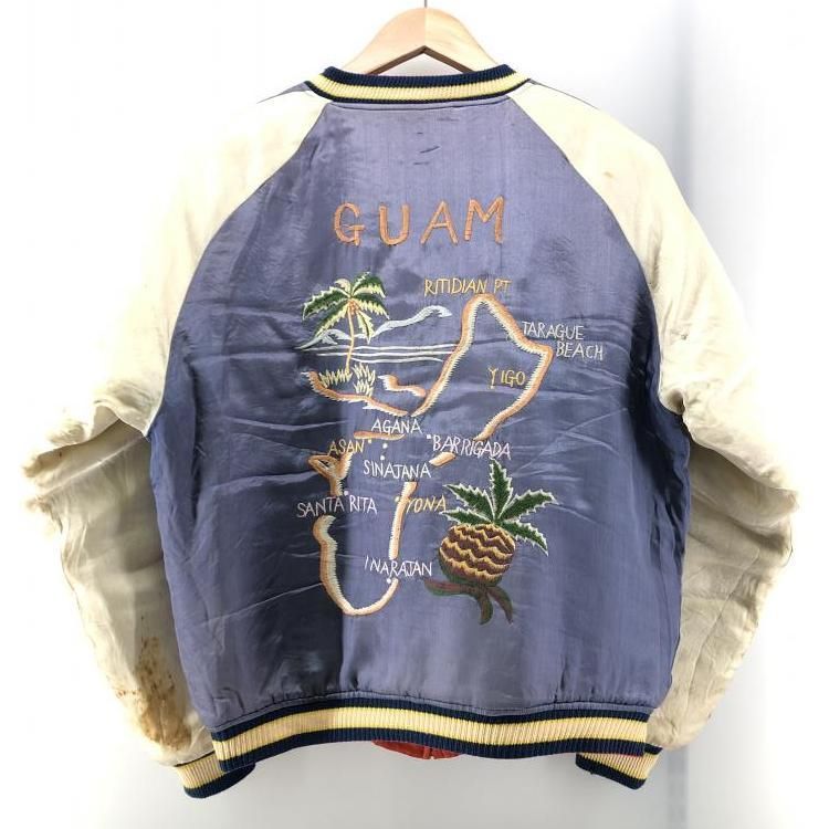 90's スカジャン リバーシブル silverstone 中古】SILVER STONE 90s