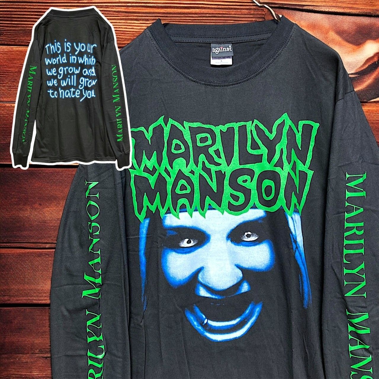 Marilyn Manson マリリンマンソン ロンTEE 長袖Tシャツ バンドT