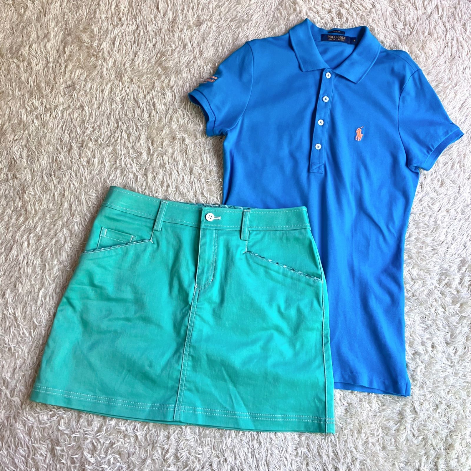 ポロゴルフラルフローレンpolo golf Ralph Lauren M ブルー青 - 中古