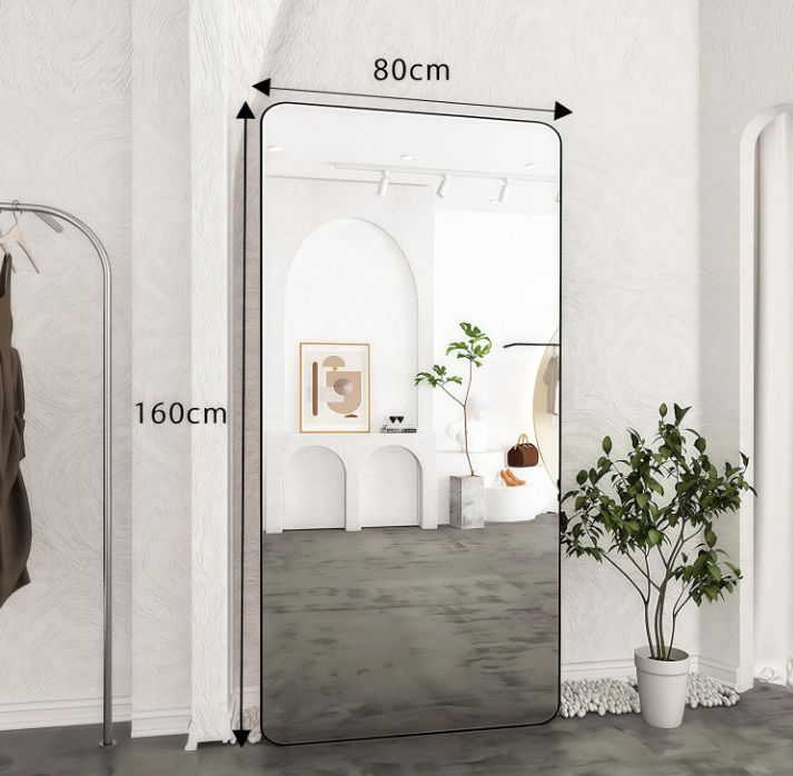 在庫あり 全身鏡 姿見 大型 80 160 ホワイト 軽量3kg 壁掛け＆スタンド対応 折りたたみ可 飛散防止 NEXPOTALLINN_EU