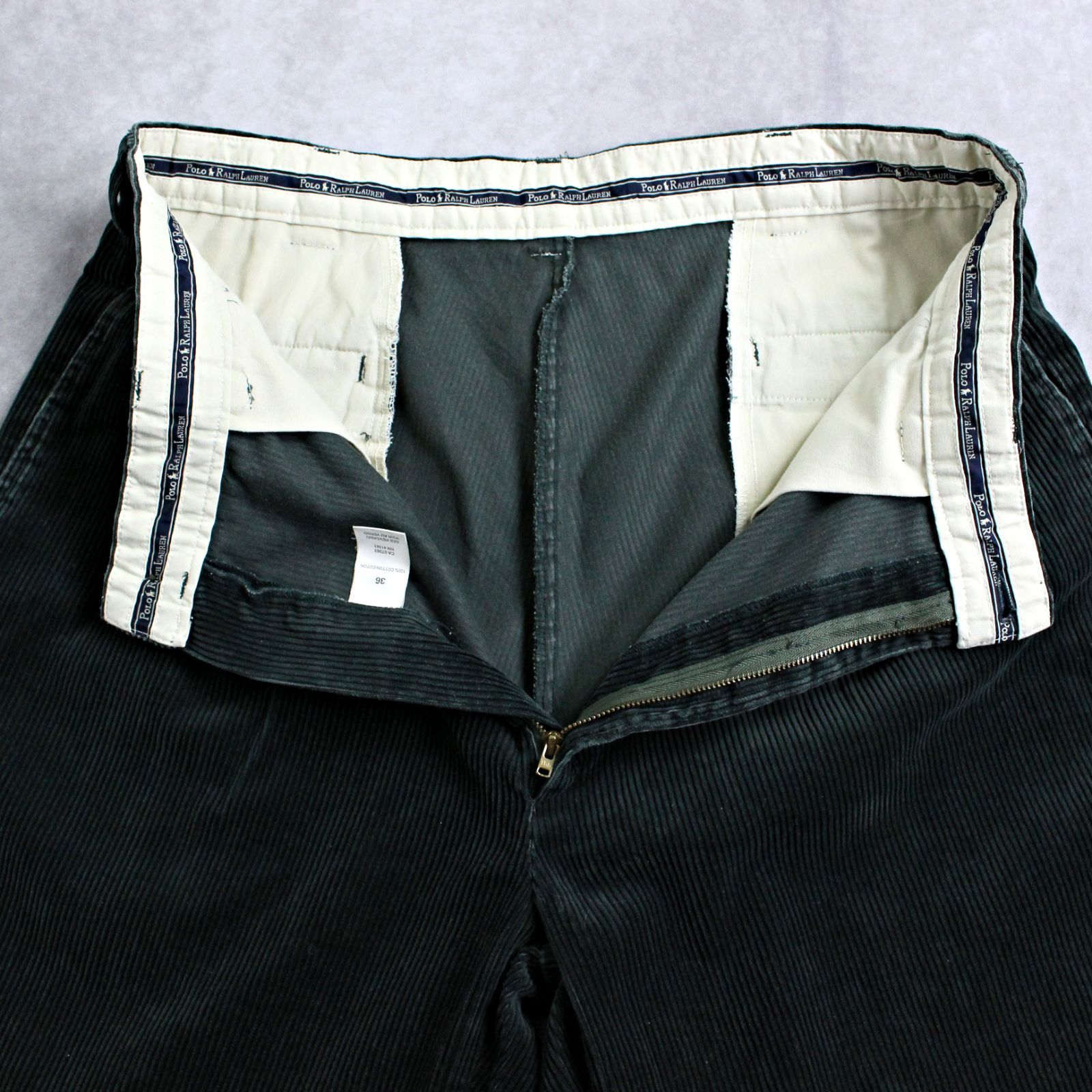 Polo Ralph Lauren】90s POLO CORDS 2タック スラックス 太畝