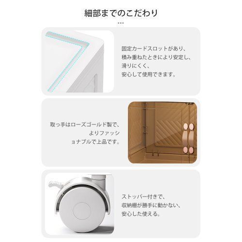 収納ボックス 前開き キャスター付き 4段 コンテナ ボックス 取っ手付き 大型 クリアボックス 収納ケース 蓋付き 積み重ね 衣類 布団 ZYP35 MARWIL-DEMENAGEMENTS_CH