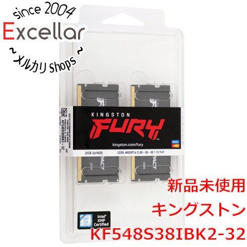 [bn:10] Kingston製　KF548S38IBK2-32　SODIMM DDR5 PC5-38400 16GB 2枚組