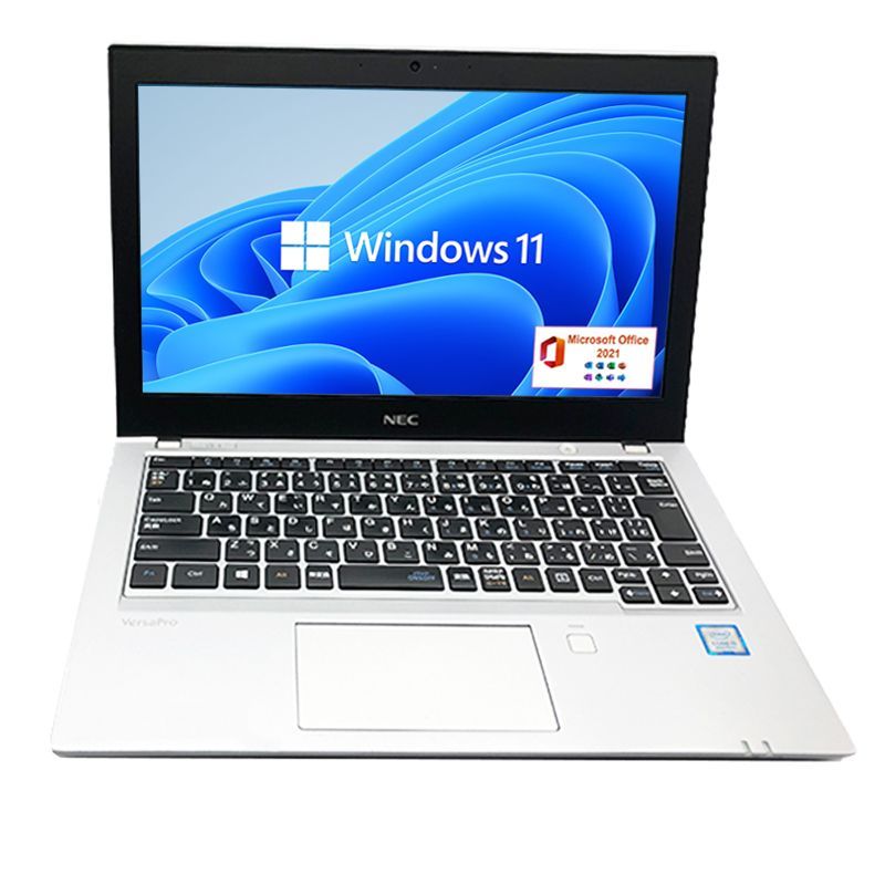 第八世代 Core i5 SSD256GB メモリ8GB 12.5型液晶 Windows11 Microsoft Office2021 NEC  VersaPro VB-3 / VB-4 HDMI USB3.0 カメラ BT ノートPC 中古 ノートパソコン F - メルカリ