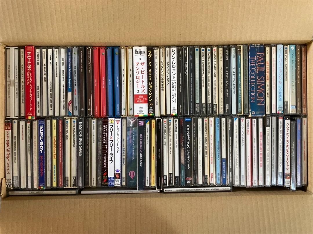 洋楽 CD まとめて100枚セット 名盤 ベスト盤など FB512 ビートルズ ジョン レノン サイモン＆ガーファンクル ポール サイモン アート ガーファンクル ローリング ストーンズ レイ チャールズ