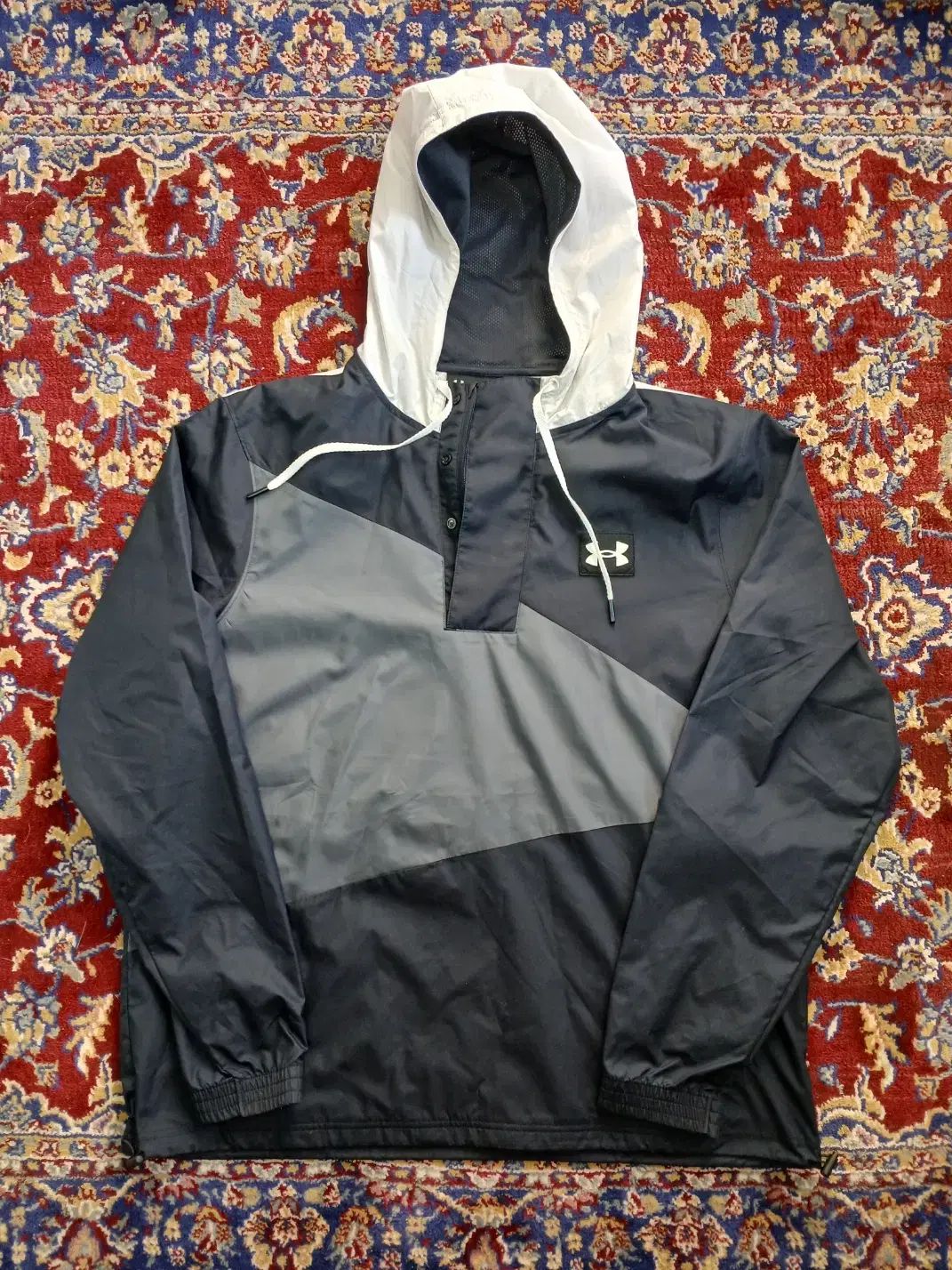 XL 105 アンダーアーマー ウーブン クレスト アノラック ジャケット