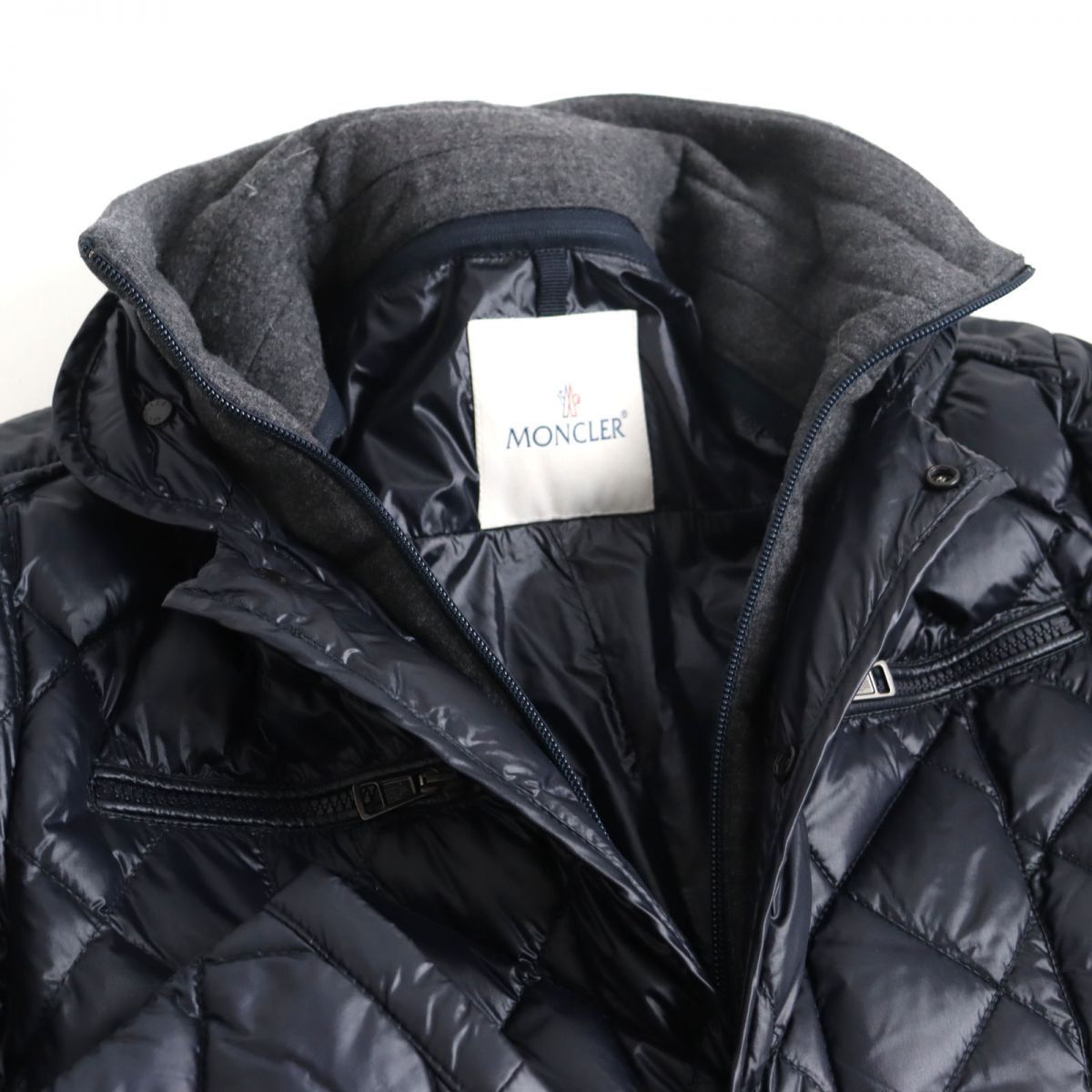 極美品◇MONCLER モンクレール ALGER レイヤード風 WZIP×スナップ 