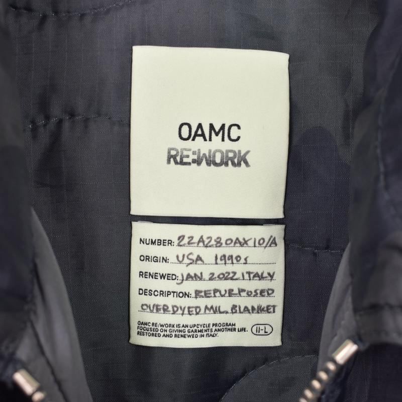 オーエーエムシー OAMC 22AW RE WORK QUILTED SHIRT リワーク キルティング ジャケット ブルゾン M グレー 22A28OAX10 KANDAIZUMI_COM