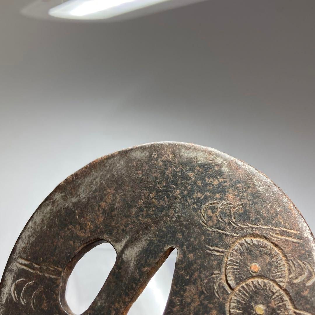 時代 金銀象嵌入 鍔 重さ96.0g 東金6-0215ア③ - メルカリ