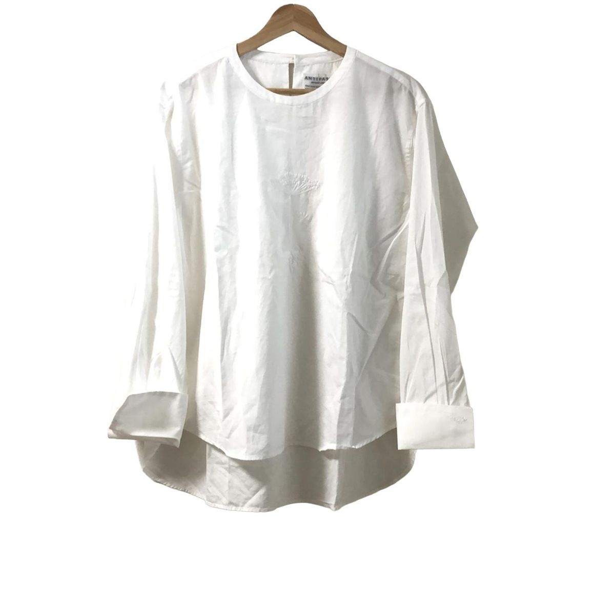 アンティパスト ANTIPAST *コットン刺繍レースカットソー*白ホワイトTシャツ(33-2406-135)【50G42】 ANTIPAST(アンティパスト) チュニック サイズ1 S レディース