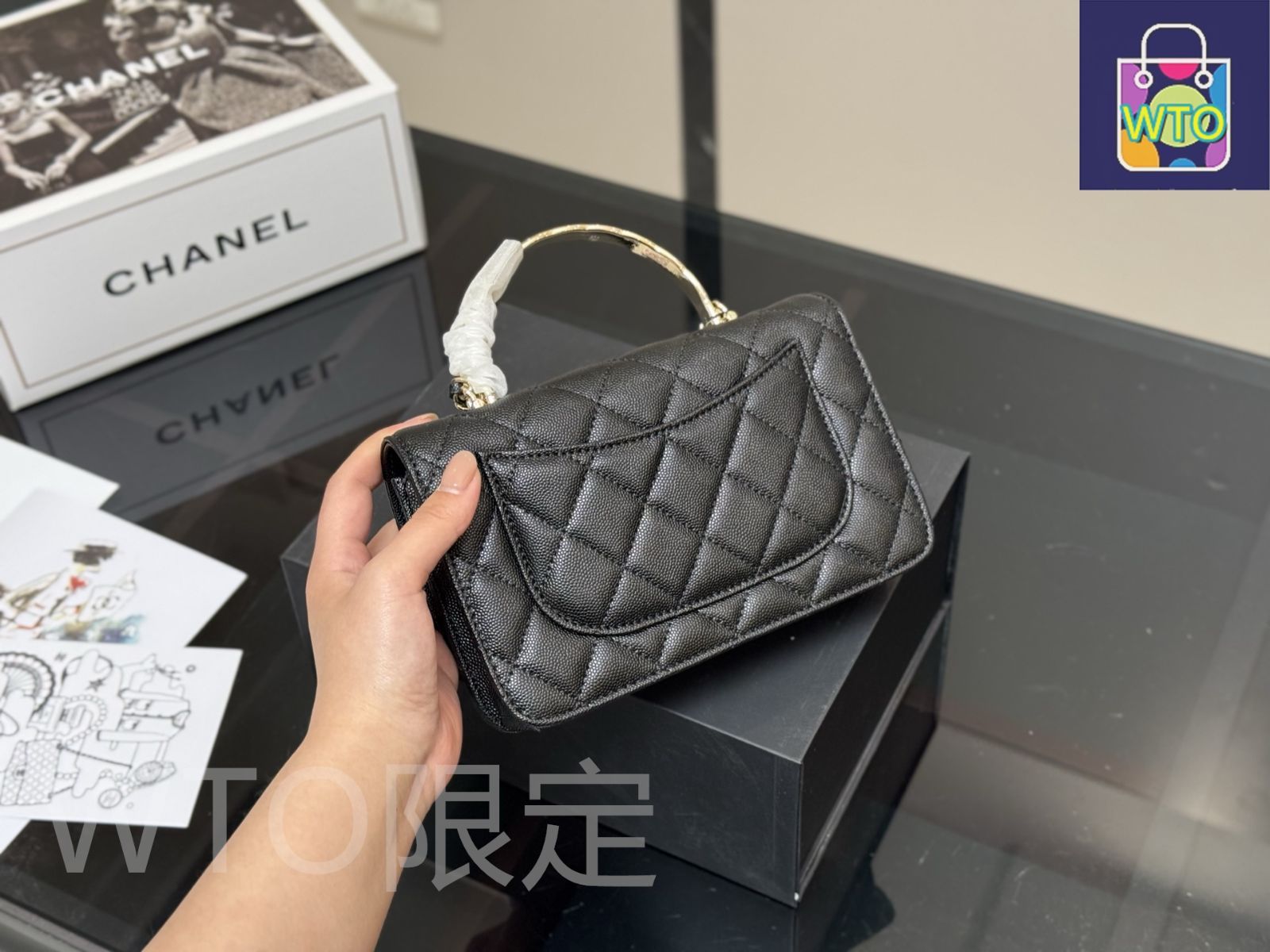 CHANEL シャネル ハンドバッグ ウッドハンドル 2025年最新】ウッドハンドル シャネルの人気アイテム - メルカリ