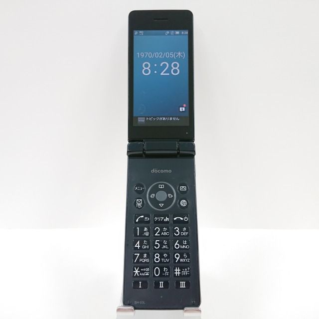 SHARP SH-03L docomo ブラック 送料無料 本体 c03685 - メルカリ