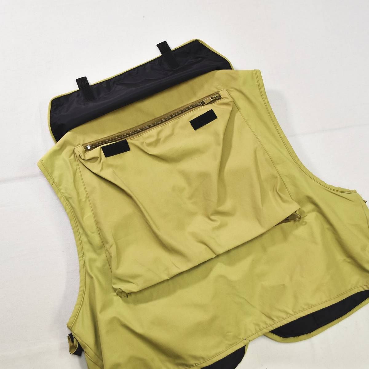 品質保証で、高速配送！ 高機能 リバレイ RIVALLEY フィッシング ベスト マルチポケット ジップアップ 裏地 メッシュ L ライトカーキ アースカラー アウトドア ウェア レジャー アクティビティ 釣り メンズ