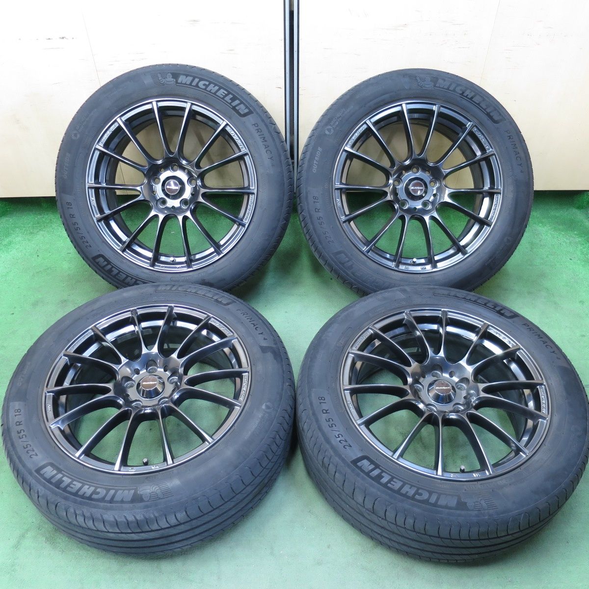 4本価格☆wedsSport SA-72R AMF 225/55R18 ミシュラン プライマシー4 