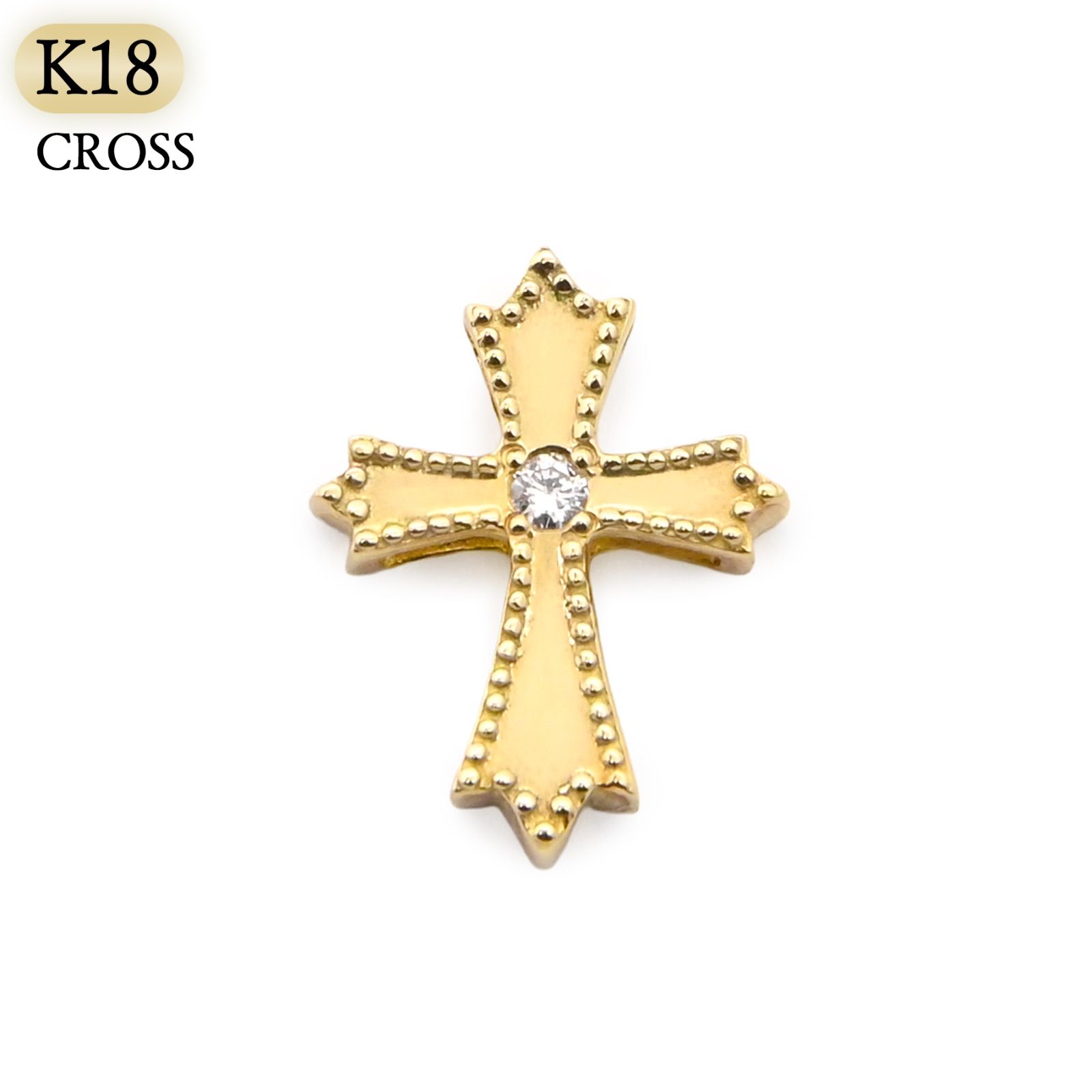 K18 クロス ペンダントトップ 1.7g 新品 - メルカリ