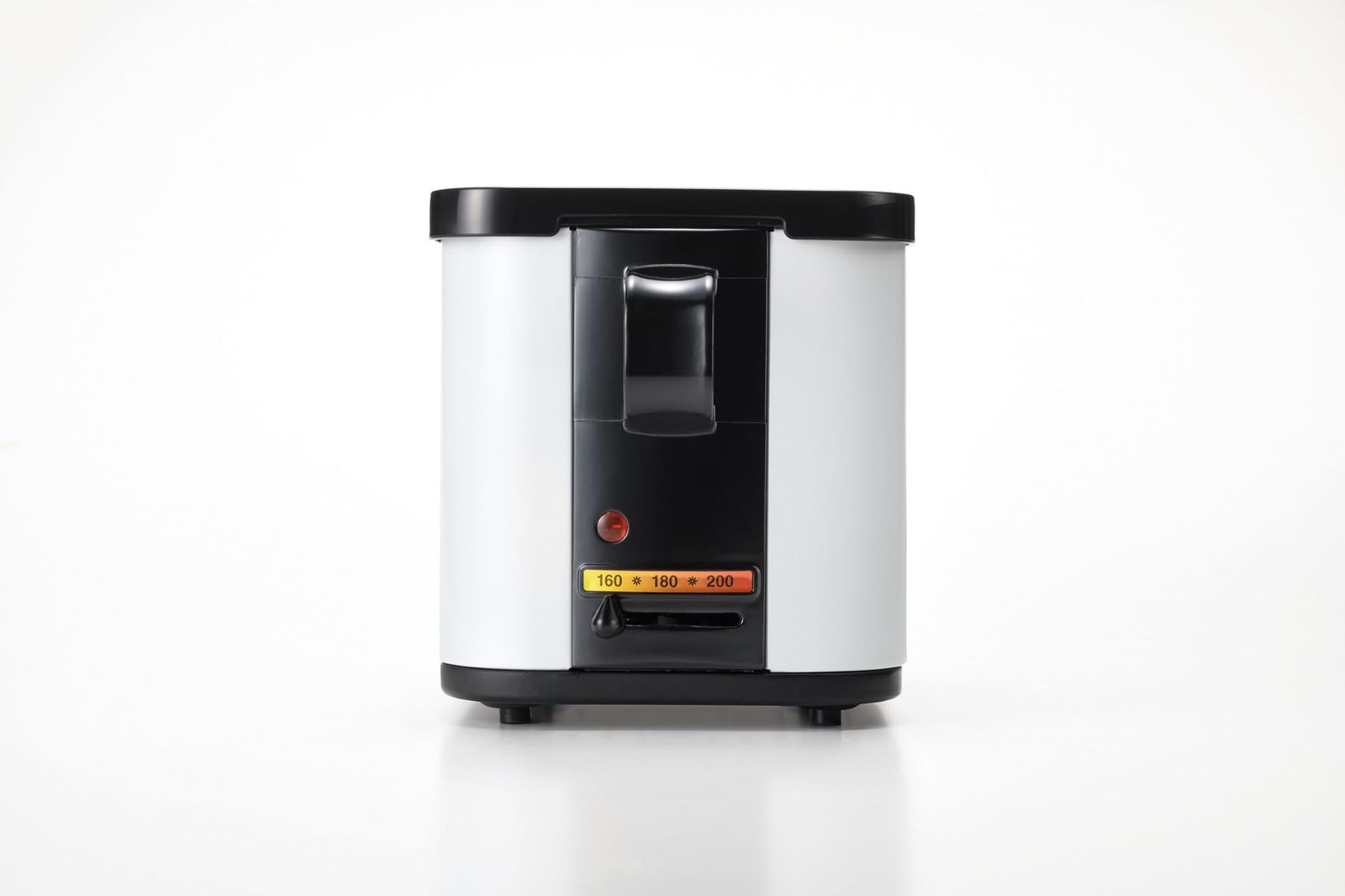 和平フレイズ 電気角形フライヤー ブラック 22×15㎝ 卓上 家庭用 温度調節機能 MJ-0705