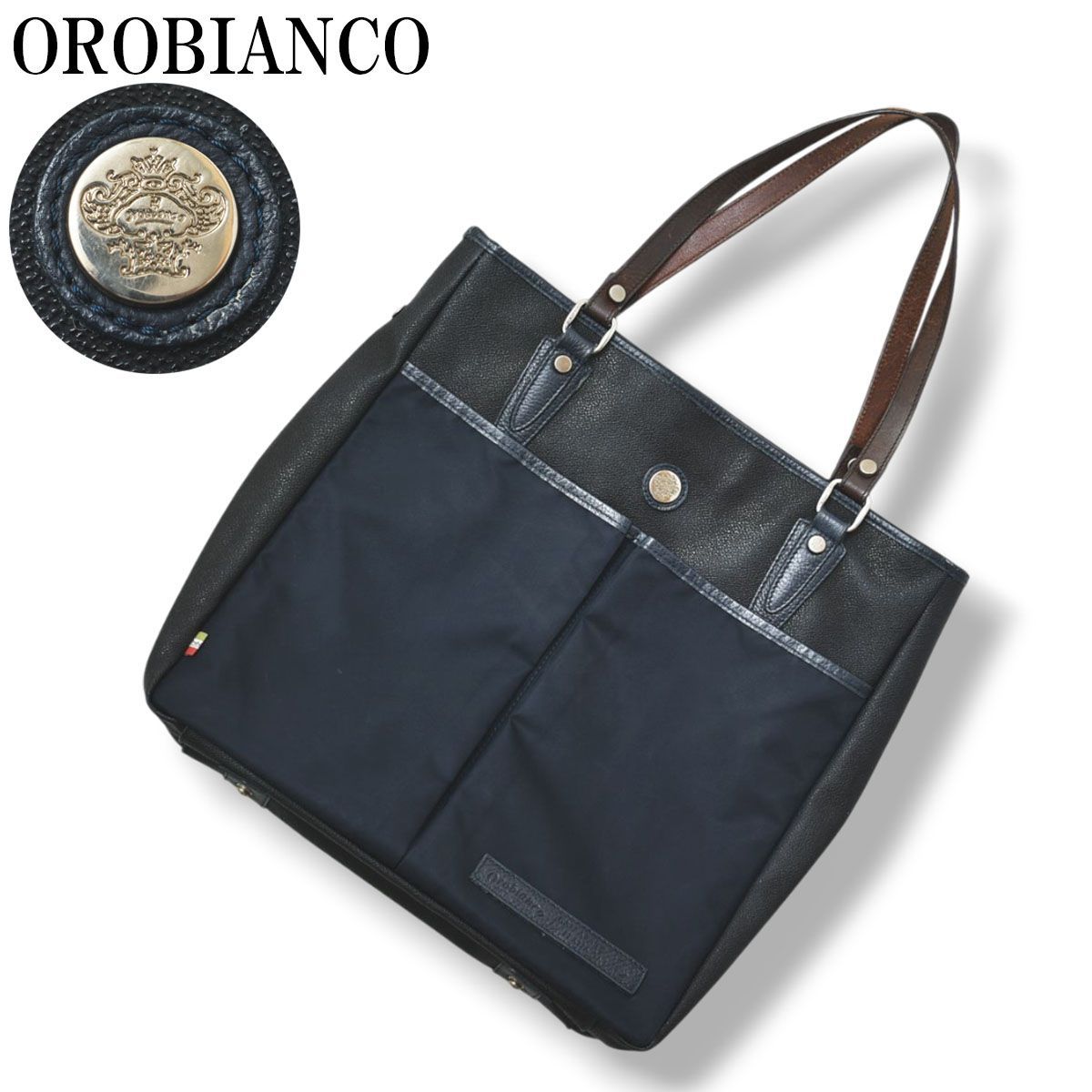 1円 ■新品■未使用■ Orobianco オロビアンコ ロゴ RALPH-A ナイロン×レザー ビジネスバッグ ブリーフケース ブラック A2492IO オロビアンコ OROBIANCO 3C BASKYBAG-G 02 トートバッグ 鞄 カバン