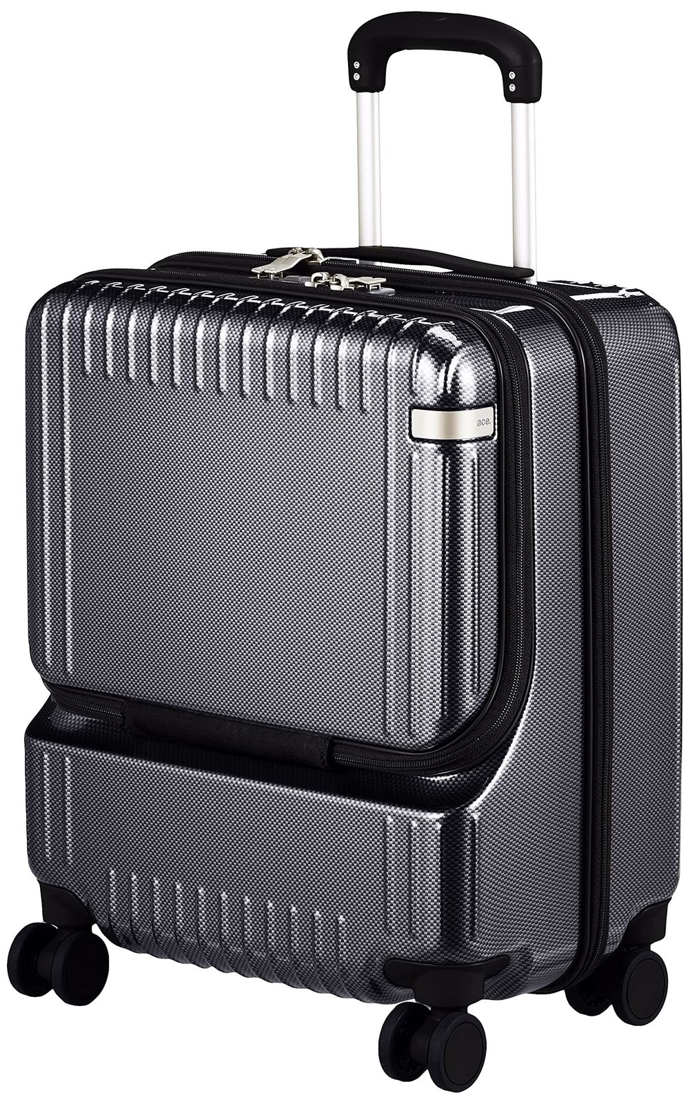 エース トーキョー スーツケース キャリーケース キャリーバッグ 機内持ち込み sサイズ 1泊2日 2泊3日 37L フロントポケット キャスターストッパー 双輪キャスター 3.2kg パリセイド3-Z No.06912