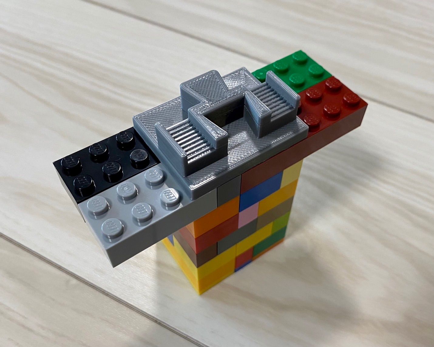 プラレール　レゴ (LEGO)  組み合わせレール ５個（自作品）