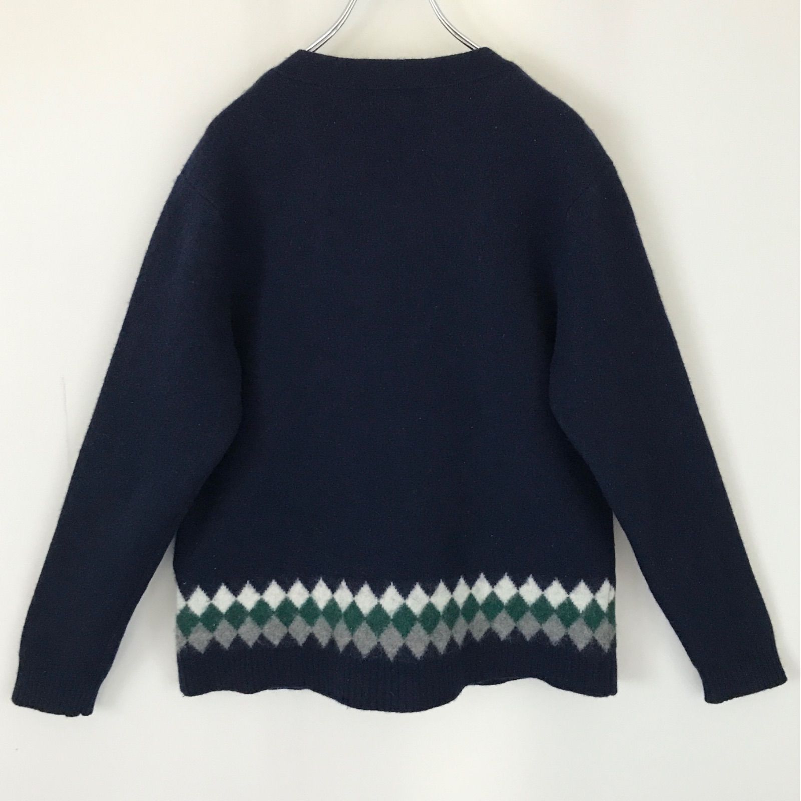 FRED PERRY フレッドペリー メリノウール カーディガン アーガイル