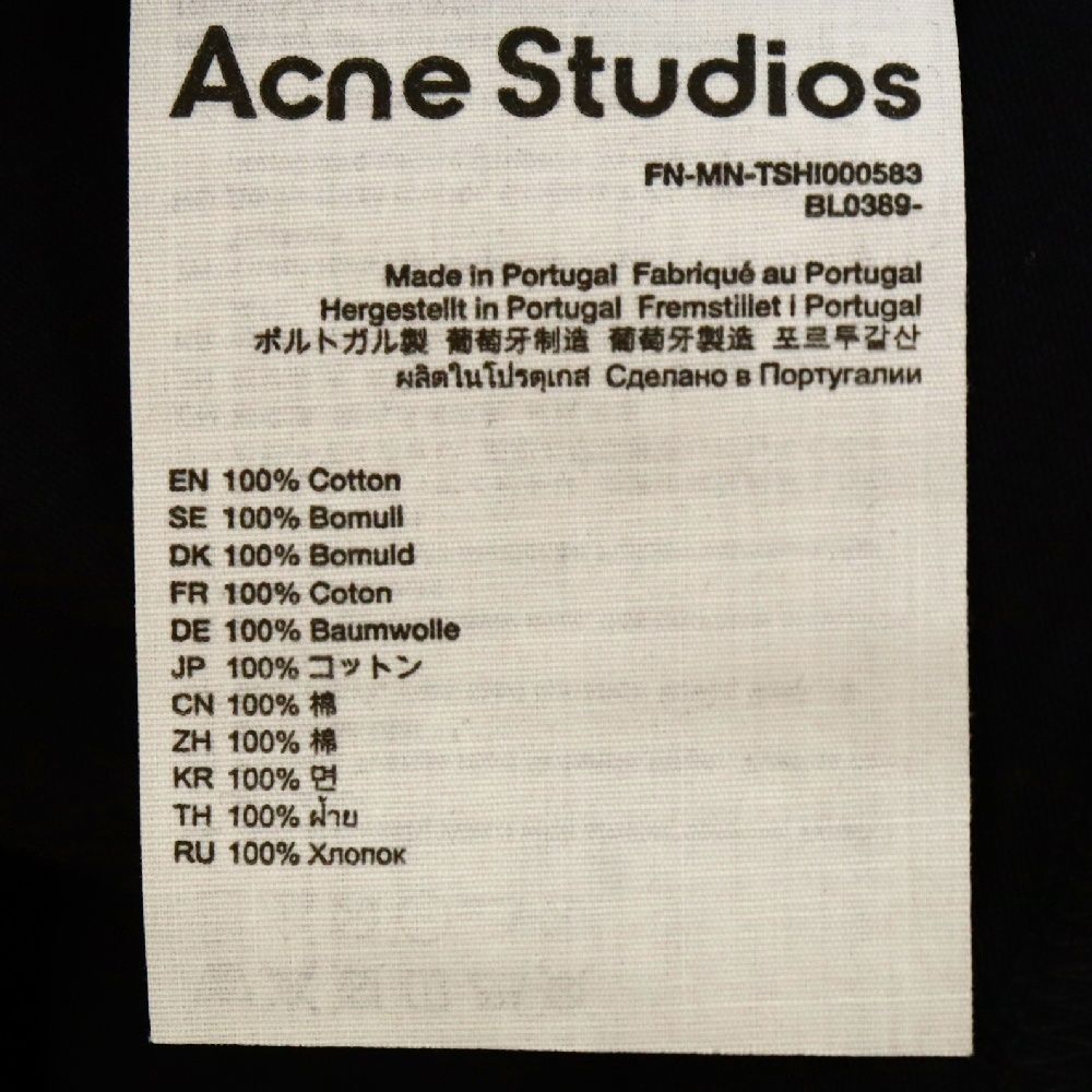★韓国の人気【Acne Studios】ピンクラベルロゴブラック半.袖★ Acne Studios (アクネ ストゥディオズ) 24SS ジェルパッチ