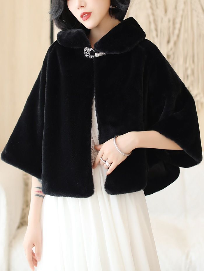 ファー ケープ レディース ポンチョ ボレロ ストール ショール 結婚式 成人式 ファーショール パーティー 肩掛け 大判ショール ドレス用 披露宴 ふわふわ 秋 冬 防寒 かわいい 発表会 お宮参り 七五三 フェイクファー maishap03