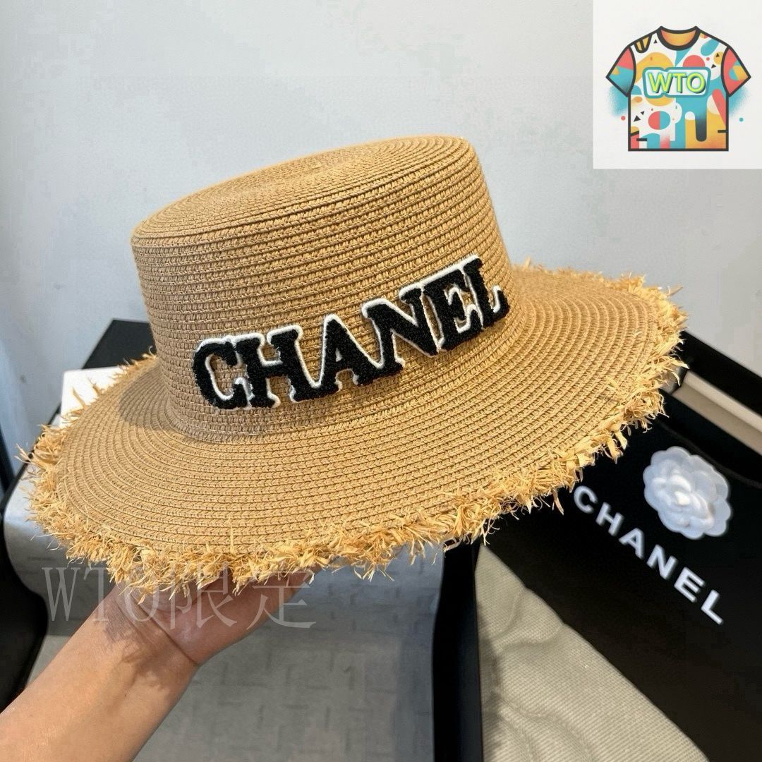 CHANEL ハット $1200 NEW CHANEL BUCKET HAT FOR JACKET COAT CC LOGO BLACK