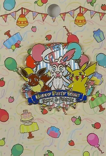 中古】バッジ・ピンズ イーブイ＆ニンフィア＆ピカチュウ ピンズ