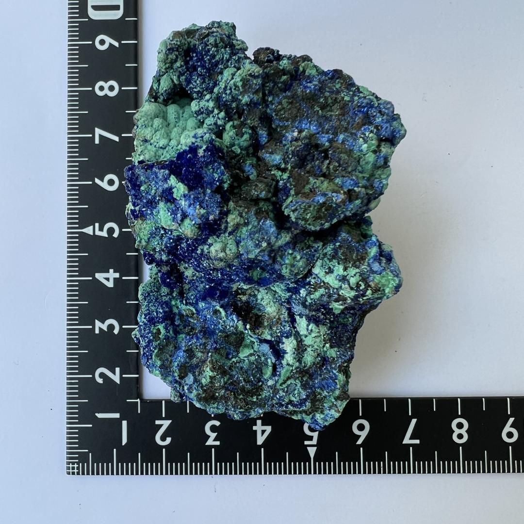 E21032】マラカイトを伴うアジュライト アジュライト 藍銅鉱 岩絵の具
