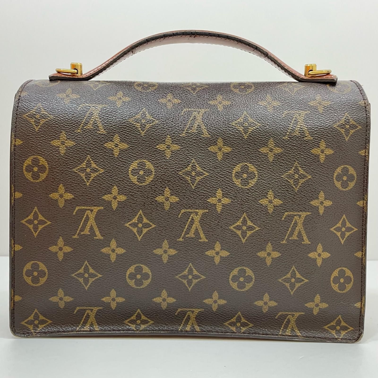 Louis Vuitton ハンドバッグ ダークブラウン Louis Vuitton ボストンバッグ 中型 ダークブラウン - メルカリ