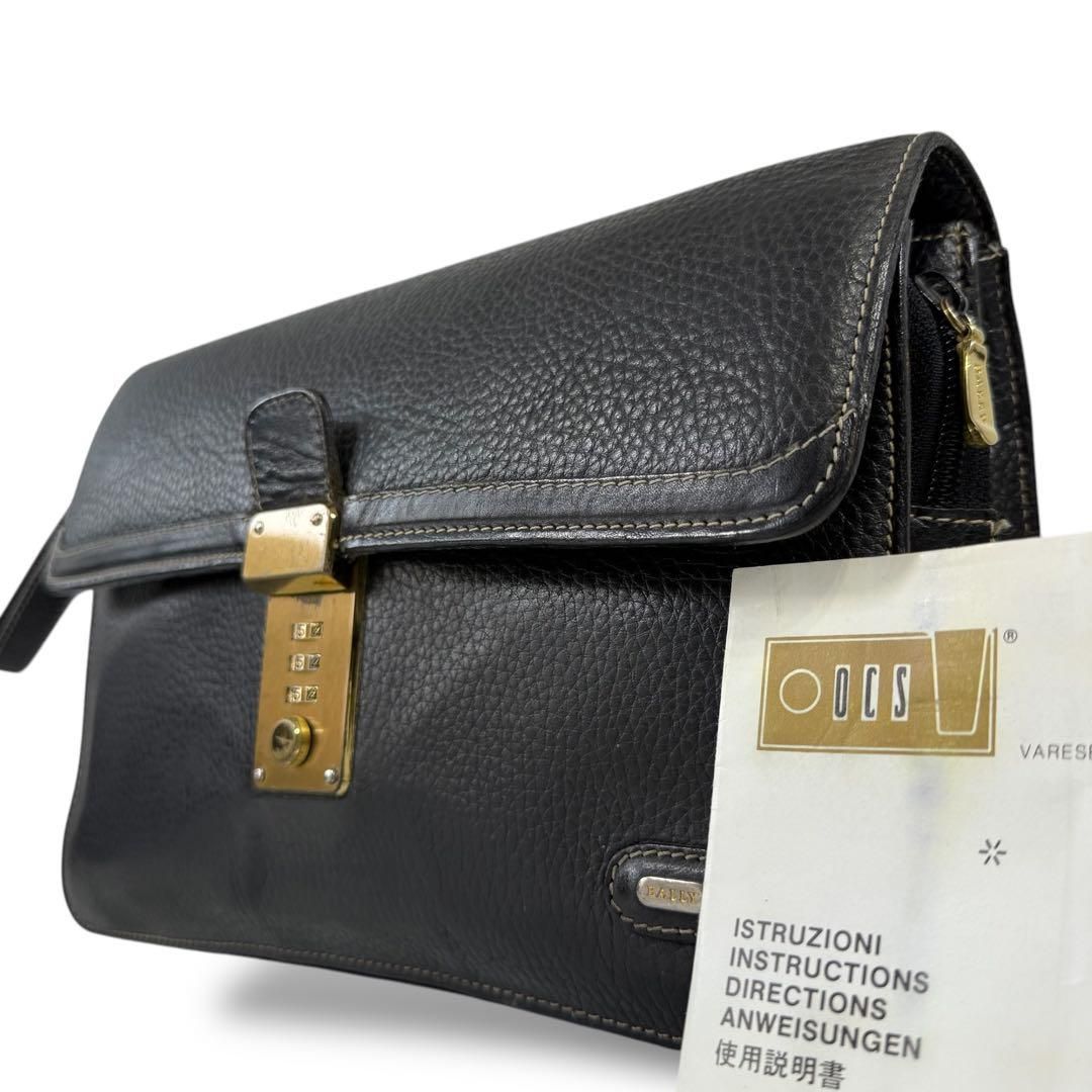 美品】BALLY バリー レザー 本革 セカンドバッグ クラッチバッグ 美品】BALLY バリー レザー 本革 セカンドバッグ クラッチバッグ