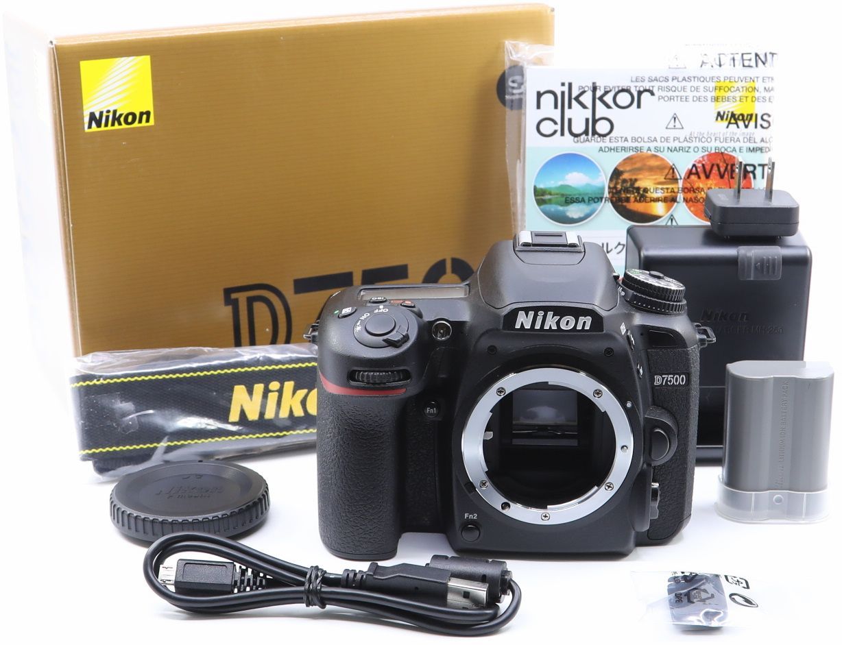 ほぼ新品＞ Nikon デジタル一 眼レフカメラ D7500 ボディ ブラ ック