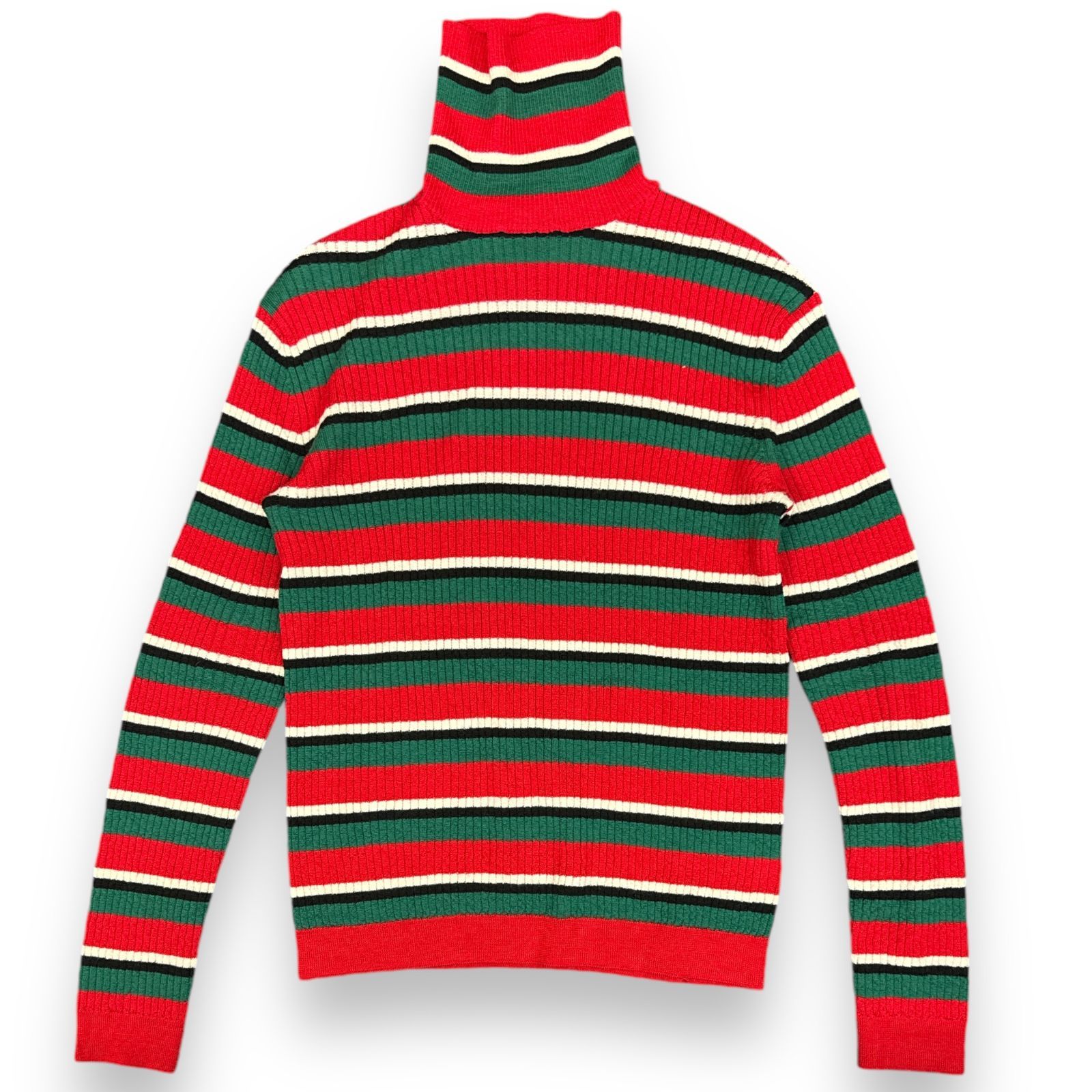 国内正規 GUCCI ボーダータートルネックニット セーター グッチ