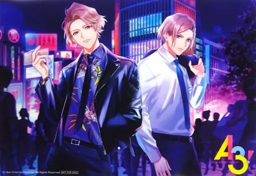 中古】ポスター A3クリアポスター 茅ヶ崎至＆摂津万里 「CD MANKAI