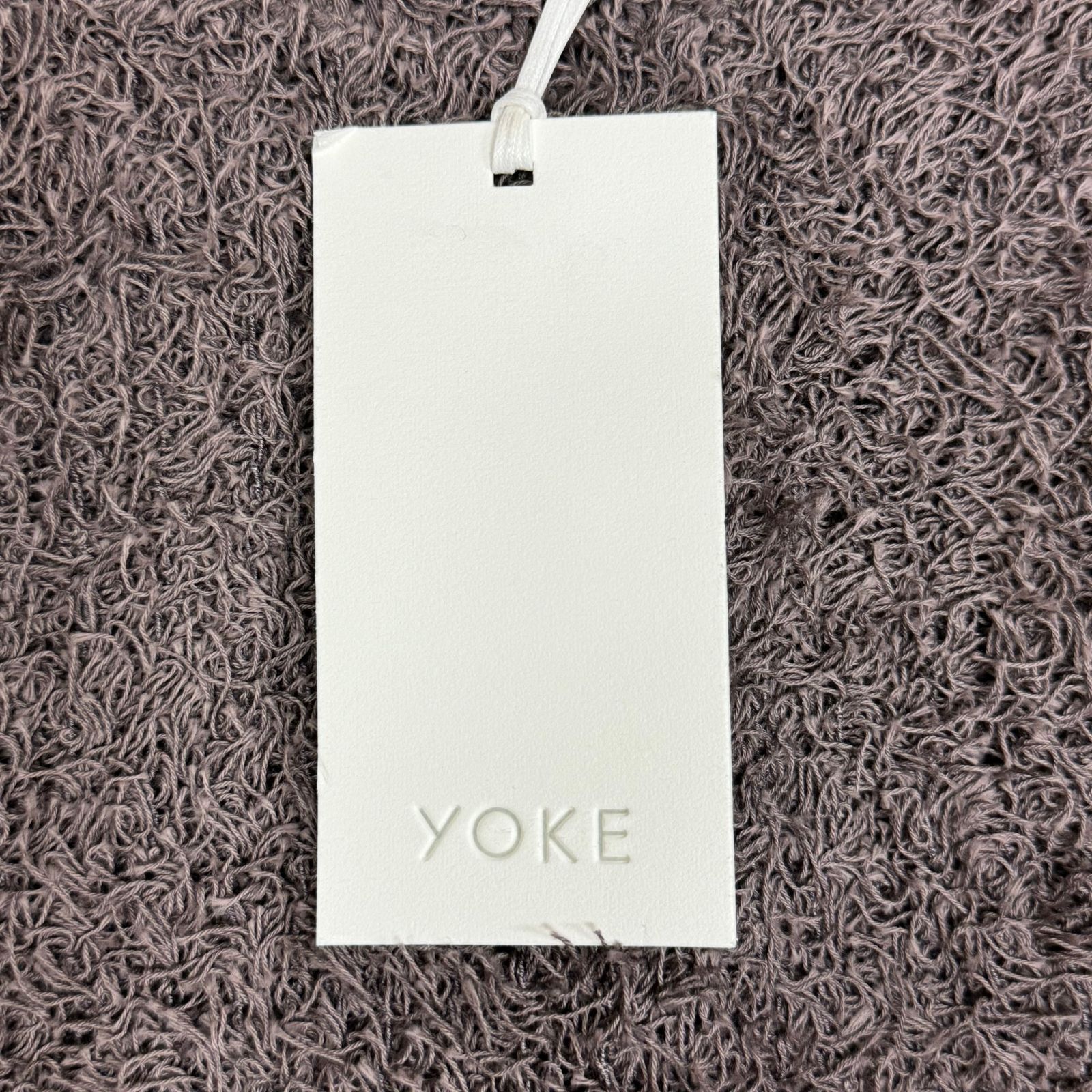 定価39600円 新品 YOKE 22SS BUSHY COTTON CREW NECK ブッシーコットン