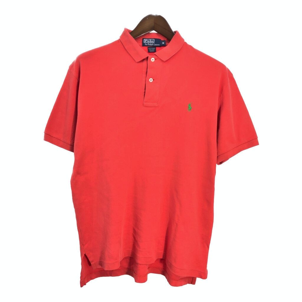 Polo by Ralph Lauren ポロ ラルフローレン ポロシャツ ワンポイントロゴ レッド（メンズ M ）中古 古着 T4782