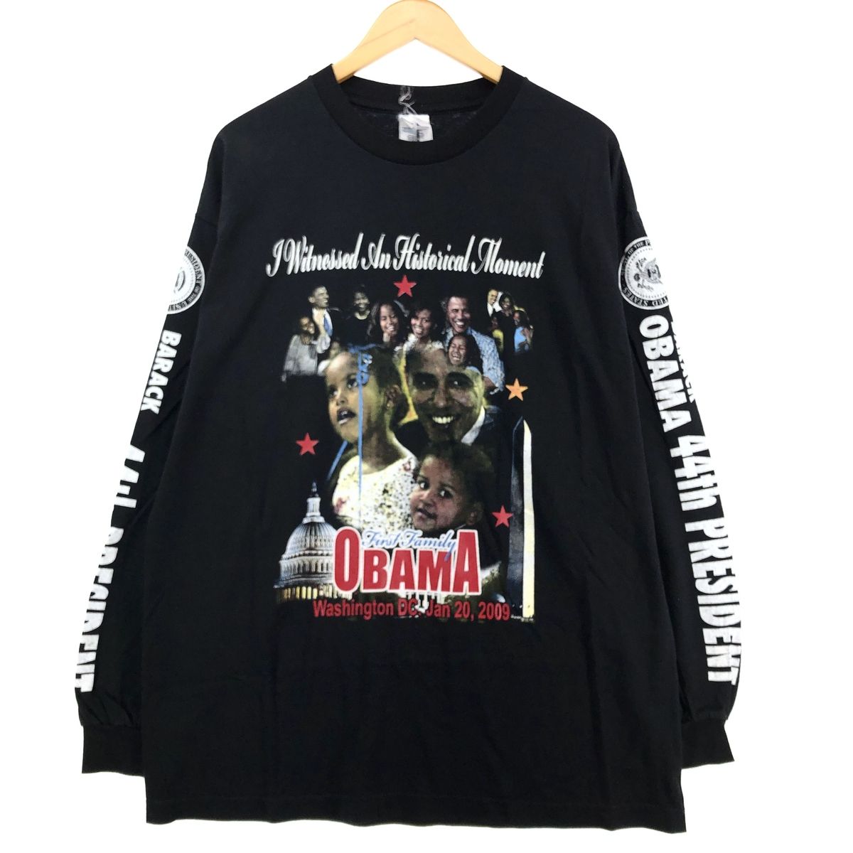 古着 ALSTYLE BARACK OBAMA バラクオバマ ロングTシャツ ロンT メンズXL/eaa410245