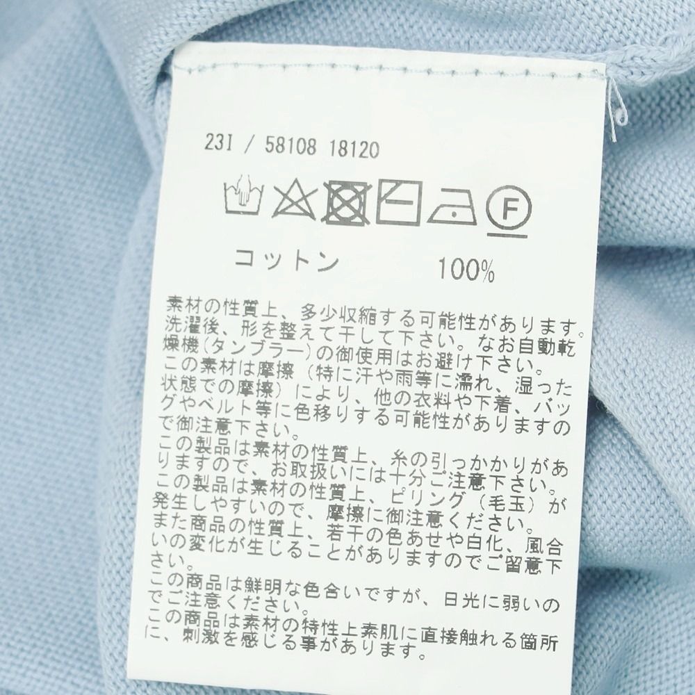 中古】グランサッソ GRAN SASSO ハイゲージ コットン モック