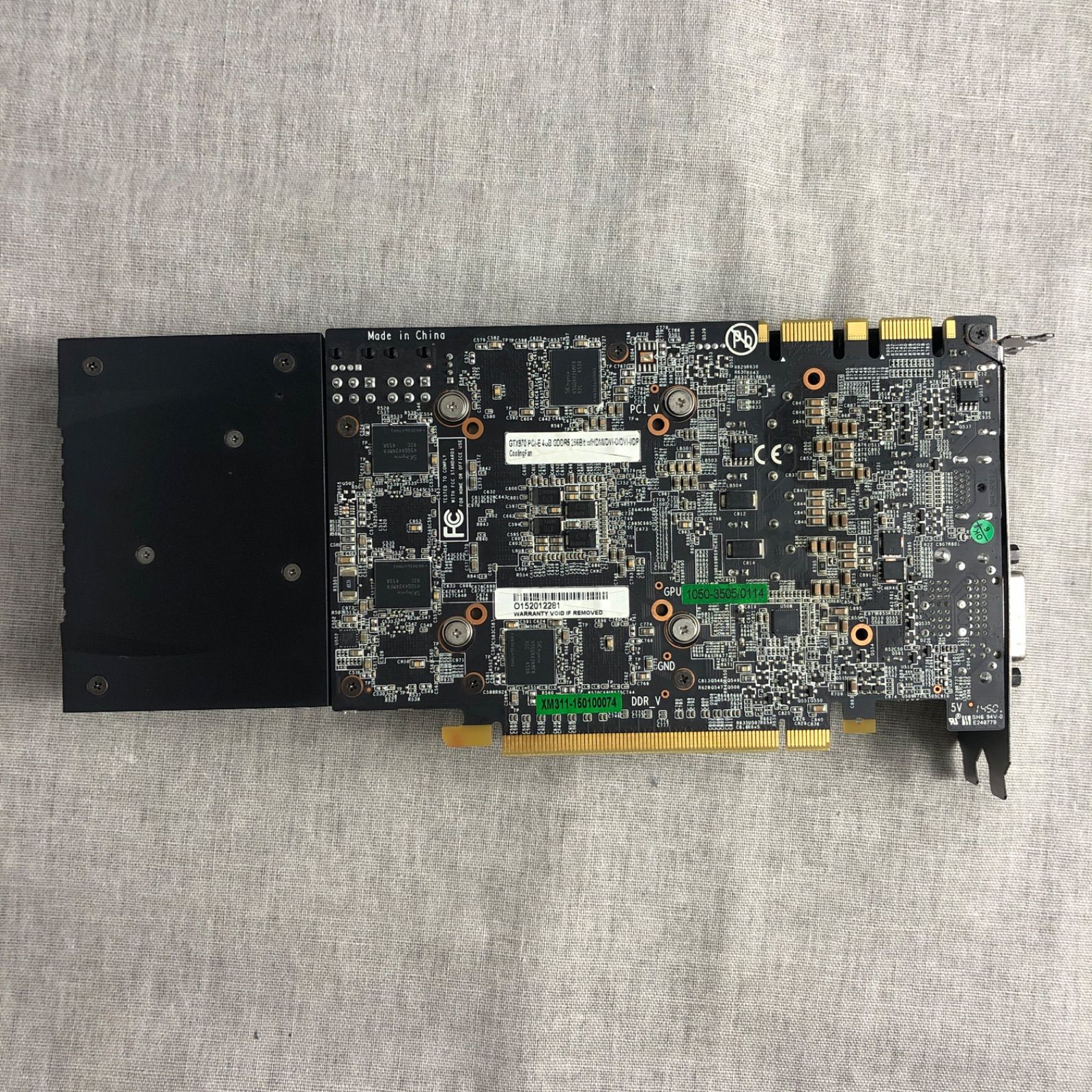 グラフィックボード GTX970 PCI-E 4GB GDDR5 256Bit【画面出力確認済】/GPU_M230395 - メルカリ