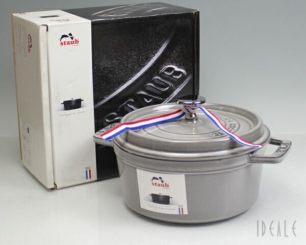 ストウブ ココット ラウンド 18cm グラファイトグレー 18 両手鍋 耐熱 ストーブ 鍋 お鍋 ロンド staub ピコ ココット ギフト 結婚祝い プレゼント 贈り物