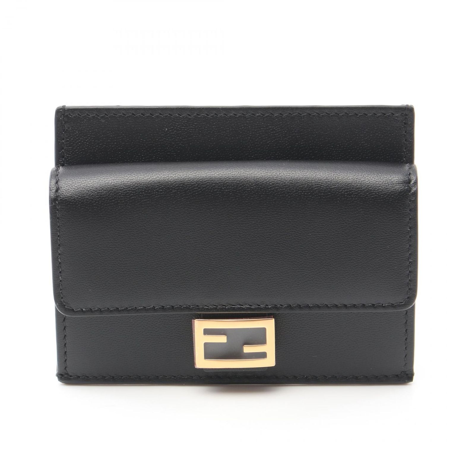 フェンディ FENDI カードケース バゲット 8M0423AAJDF0KUR ブラック レザー カードケース レディース