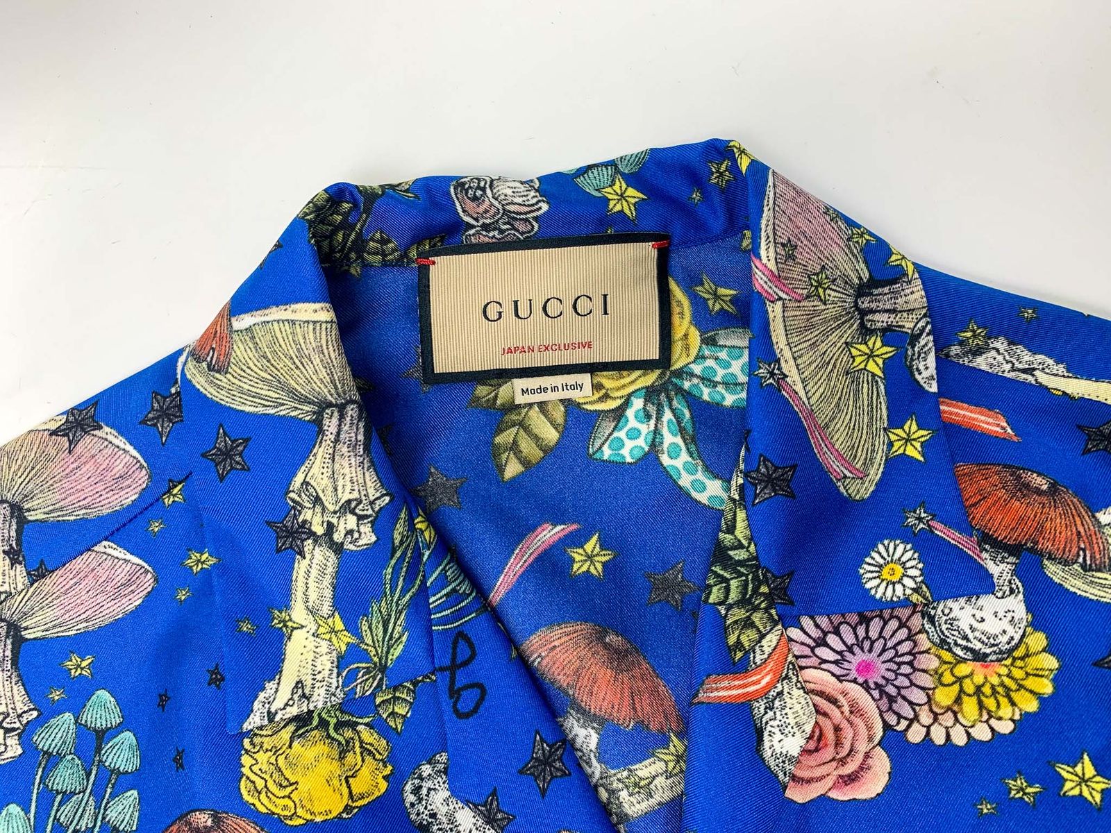 GUCCI グッチ ヒグチユウコ マッシュルーム プリント ボウリングシャツ 