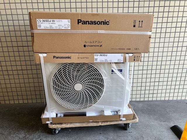パナソニック◆およそ12畳 3.6KW冷暖エアコン モデル CS-365DJ-W ナノイーX搭載 エオリアシリーズ