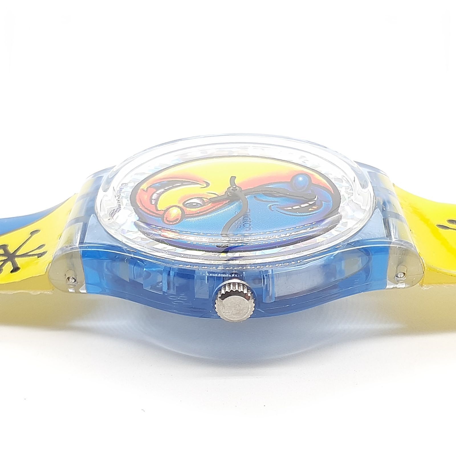 Swatch スウォッチ KENNY SCHARF ケニーシャーフ ポップアーティスト コラボモデル Fiz N'Zipフィズ・ン・ジップ 限定モデル  90's クォーツ アナログ 腕時計 カジュアルウォッチ GN164 - メルカリ