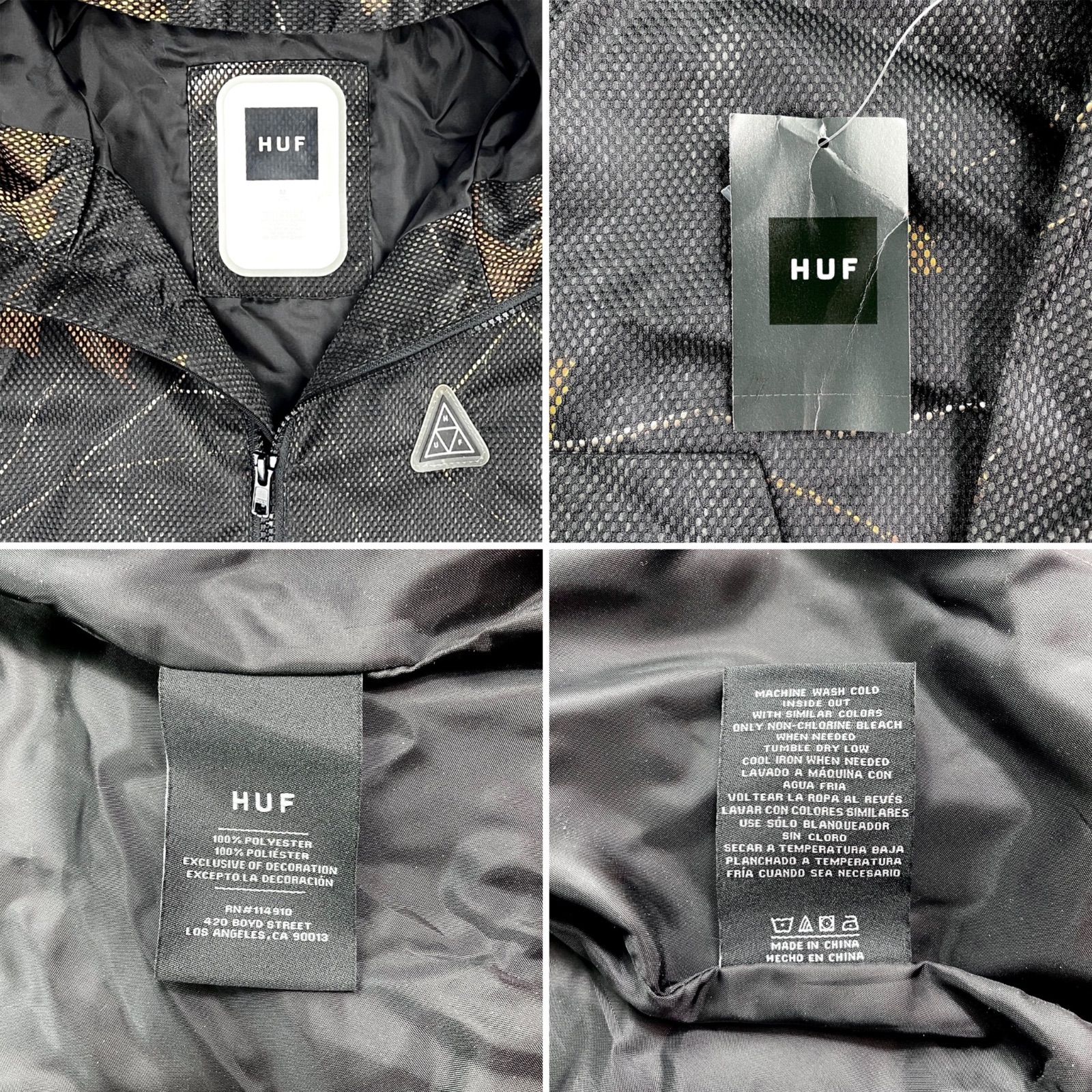 HUF ハフ リアル ツリー カモフラージュ 迷彩 バックプリント ロゴ 