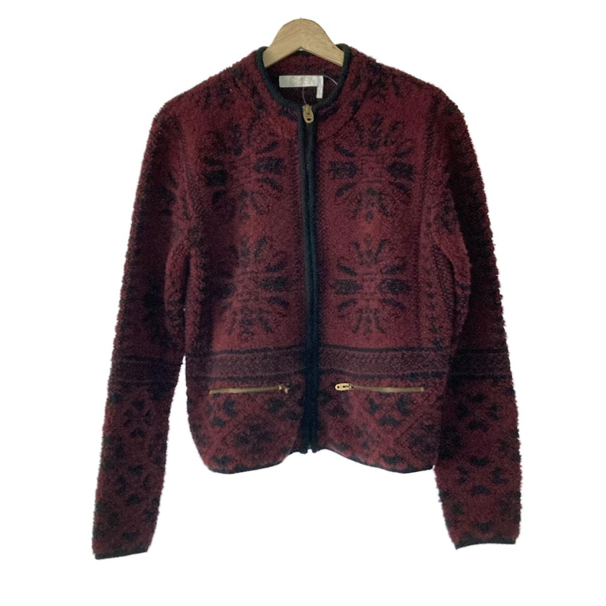 Chloe クロエ カシミアポンチョ セーター ネイビー タートルネック S Chloé ウール＆カシミアニット製刺繍入りカーディガン | Chloé JP